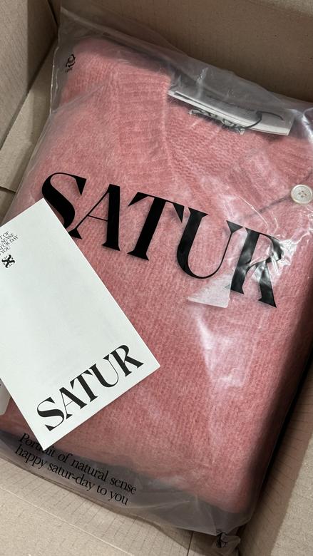 ニット・セーター SATUR Essen Two Tone Mohair Pullover Knit 4FT1302 SATUR Essen Two Tone Mohair Pullover Knit 4FT1302 (SATUR