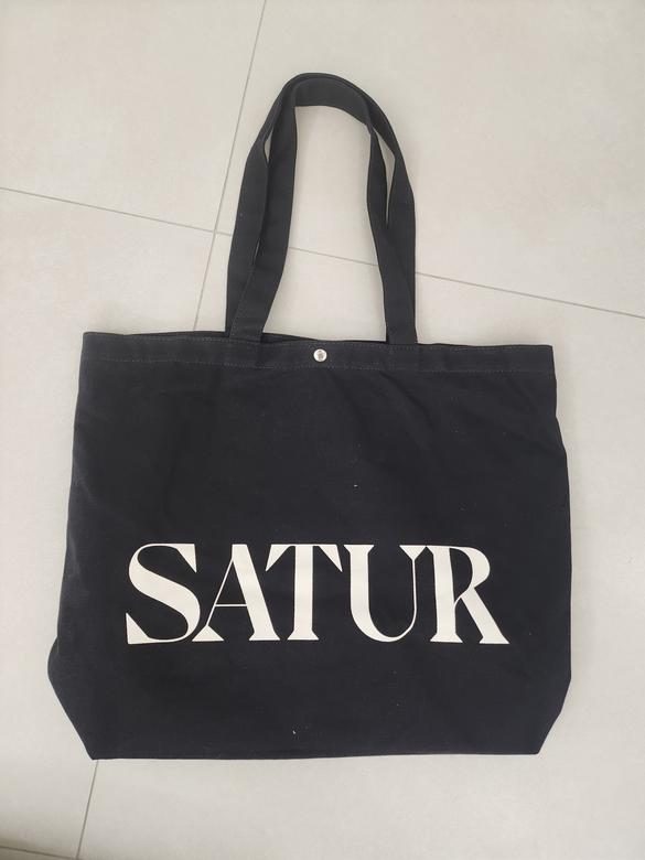 ◆SATUR◆ Logo All Day Canvas Bag Resort Black SA245UAB12BK MUSINSA | SATUR Logo All Day Canvas Bag Resort Ivory