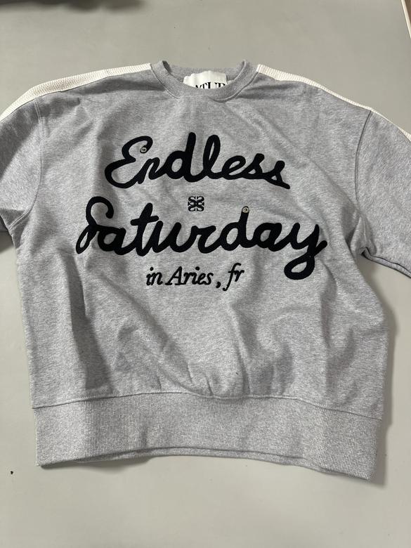 SATUR | 세터 | 엔들리스 세터데이 스웨트셔츠 멜란지 그레이
