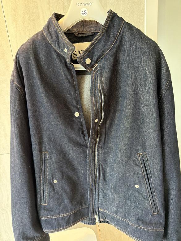 ジャケット・アウター Satur Nonefade Denim Harrington Jacket SATUR | 세터 | 논페이드 데님 헤링턴 자켓 인디고